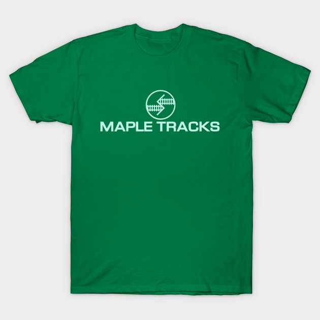 Maple Tracks Light Green Logo T-Shirt by Kodachrome Railway Colors